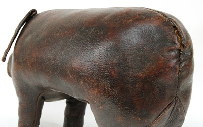 Lot 740 - A pigskin leather footstool