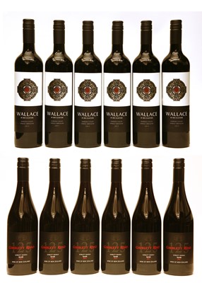 Lot 248 - Wallace by Ben Glaetzer, 2015, six bottles and Gimblett Road 125, 2017, six bottles