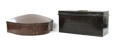 Lot 427 - A late 19th century tin hat box