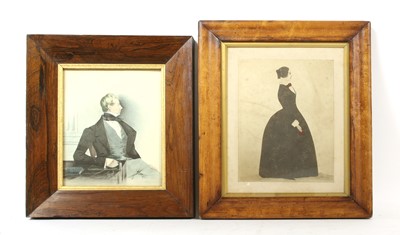 Lot 479 - A 19th century watercolour of a seated man