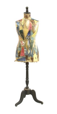 Lot 568 - An early 20th Century, Art Deco style collaged mannequin
