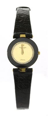 Lot 273 - A ladies' gold-plated Raymond Weil 'Othello' quartz strap watch