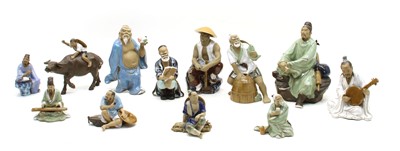 Lot 271 - A large collection of Chinese ceramic figures