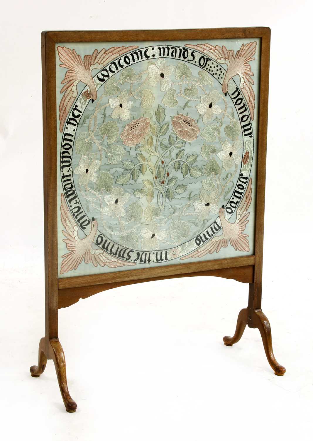 Lot 161 - An embroidered panel