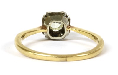 Lot 154 - A gold single stone diamond ring