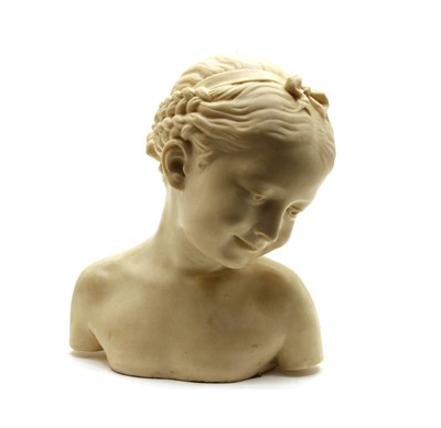 Lot 188 - A bust of a child, resin mould