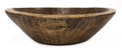 Lot 772 - A large treen dairy bowl