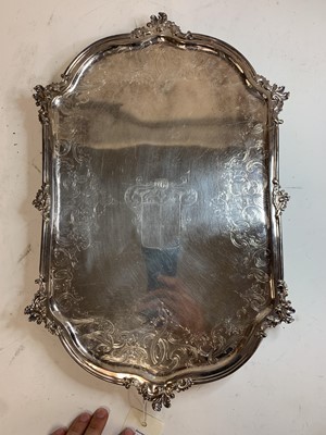 Lot 36 - A Dutch silver tray