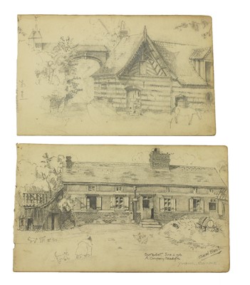 Lot 574 - A small collection of First World War pencil drawings