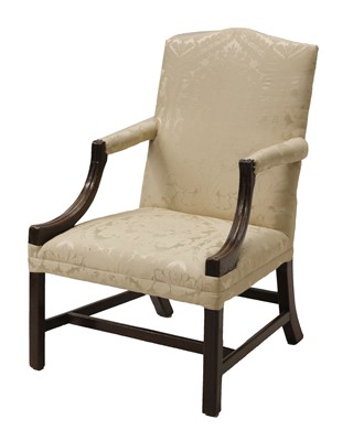 Lot 280 - A George III Gainsborough chair
