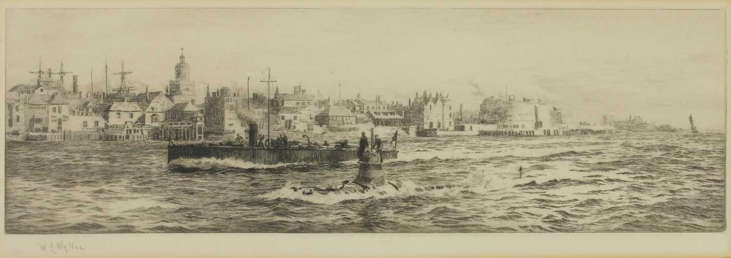 Lot 520 - William Lionel Wyllie RA (1851-1931), A tug boat on the Thames