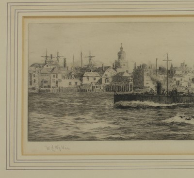 Lot 520 - William Lionel Wyllie RA (1851-1931), A tug boat on the Thames