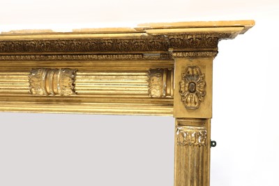 Lot 69 - A large George IV gilt overmantel mirror