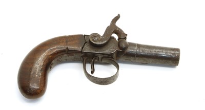Lot 136A - An early 19th century pocket percussion pistol