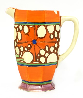 Lot 366 - A Clarice Cliff broth 'Athens' jug