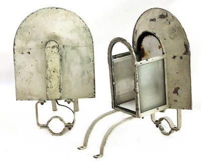 Lot 499 - A pair of Art Deco architectural wall lights