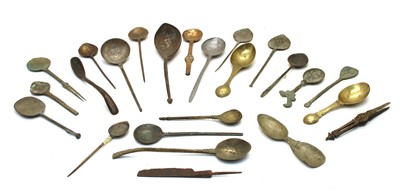 Lot 80 - A collection of various antique spoons