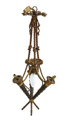 Lot 87 - An Empire style hanging electrolier