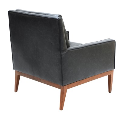 Lot 120 - A leather armchair