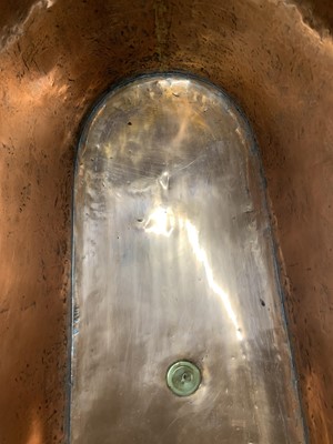 Lot 419 - A French copper bathtub