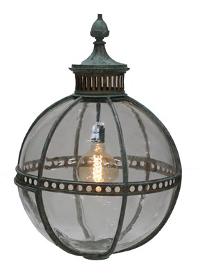 Lot 420 - A George III-style copper hall lantern