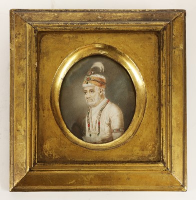 Lot 523 - A collection of eleven Moghul portrait miniatures