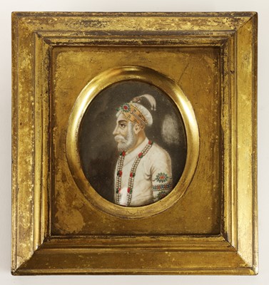 Lot 523 - A collection of eleven Moghul portrait miniatures