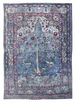 Lot 366 - An Isfahan/Kashan prayer rug