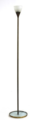 Lot 140 - A brass standard lamp
