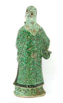 Lot 20 - A Chinese famille verte figure