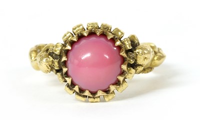 Lot 58 - A Continental Renaissance Revival gold ring in the style of Jules Wièse