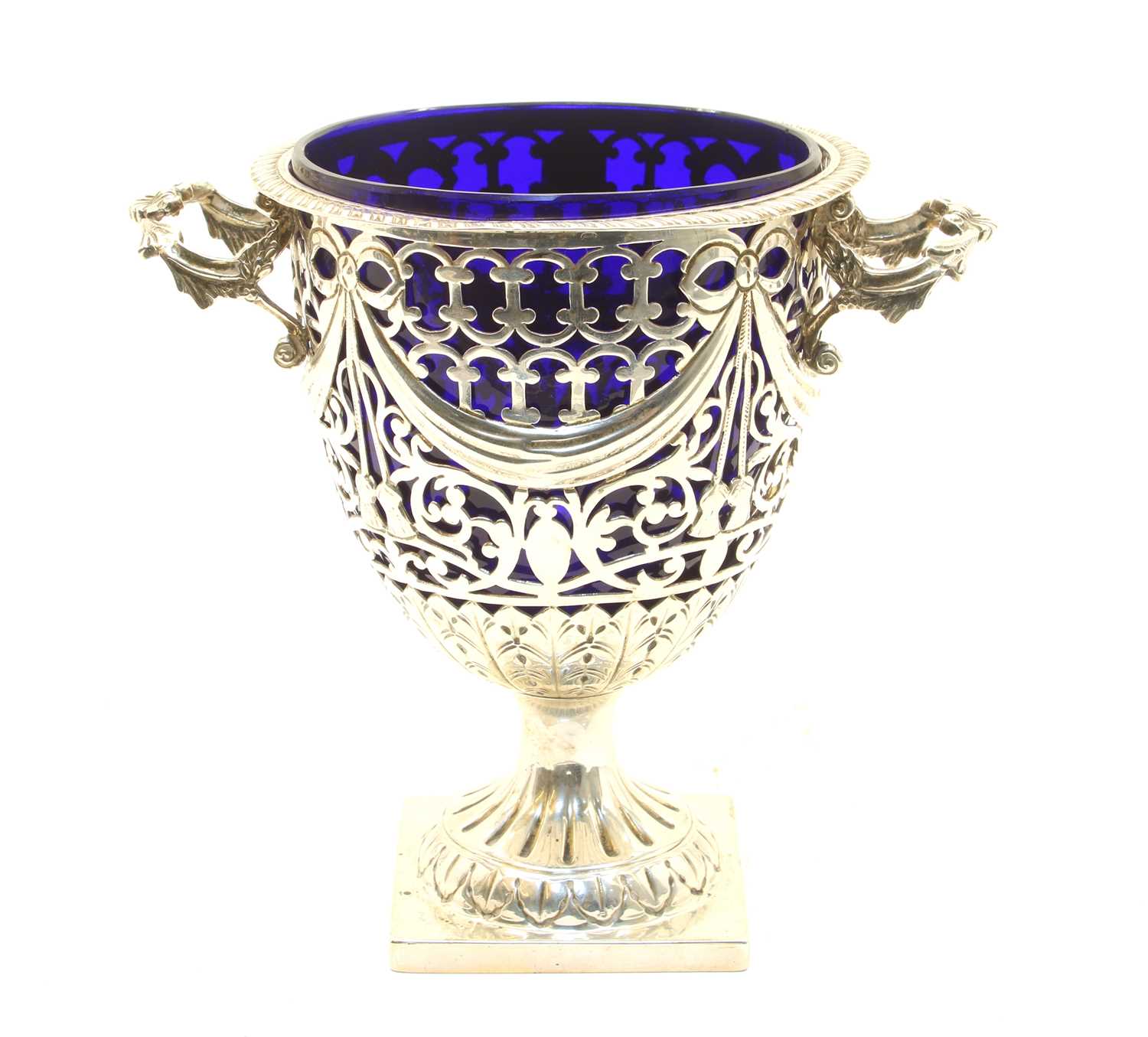 Lot 80 - A George VI silver bonbonniere in the form of an urn
