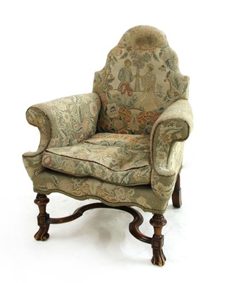 Lot 514 - An 18th century style armchair