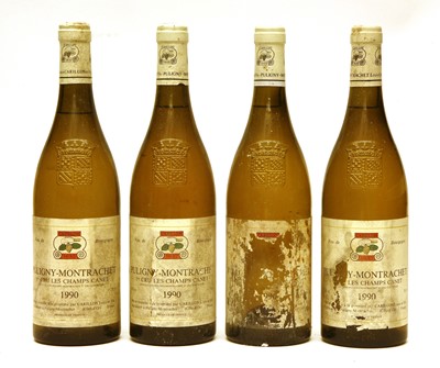 Lot 27 - Puligny-Montrachet, 1er Cru, Les Champs Canet, Louis Carillon et Fils, 1990, four bottles