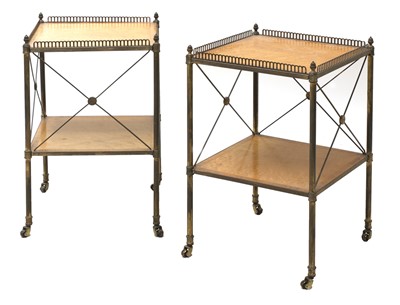 Lot 868 - A pair of Regency-style side tables