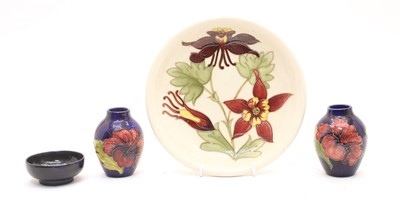 Lot 164 - A Moorcroft tubeline decorated plate