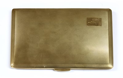 Lot 111 - A 9ct gold cigarette case
