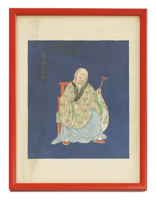 Lot 340 - A collection of four Chinese gouache paintings