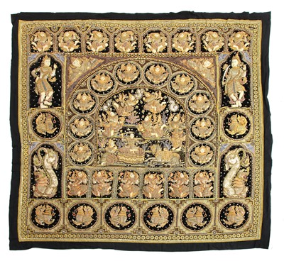 Lot 107 - A large Thai wall hanging