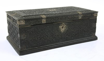 Lot 320 - A Ceylonese ebony box