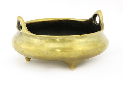 Lot 810 - A Chinese gilt-bronze censer