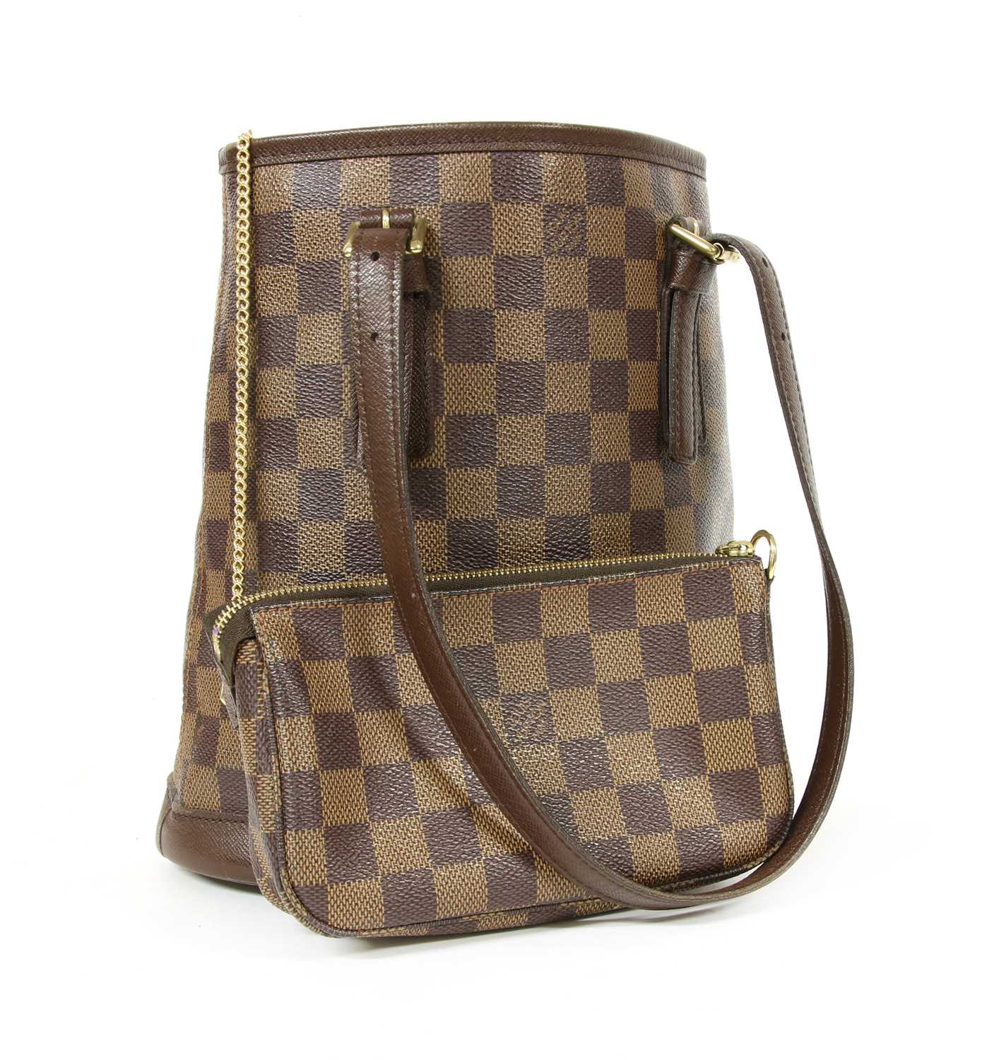 Louis Vuitton, Bags, Sold Sold Louis Vuitton Damier Ebene Bucket Bag