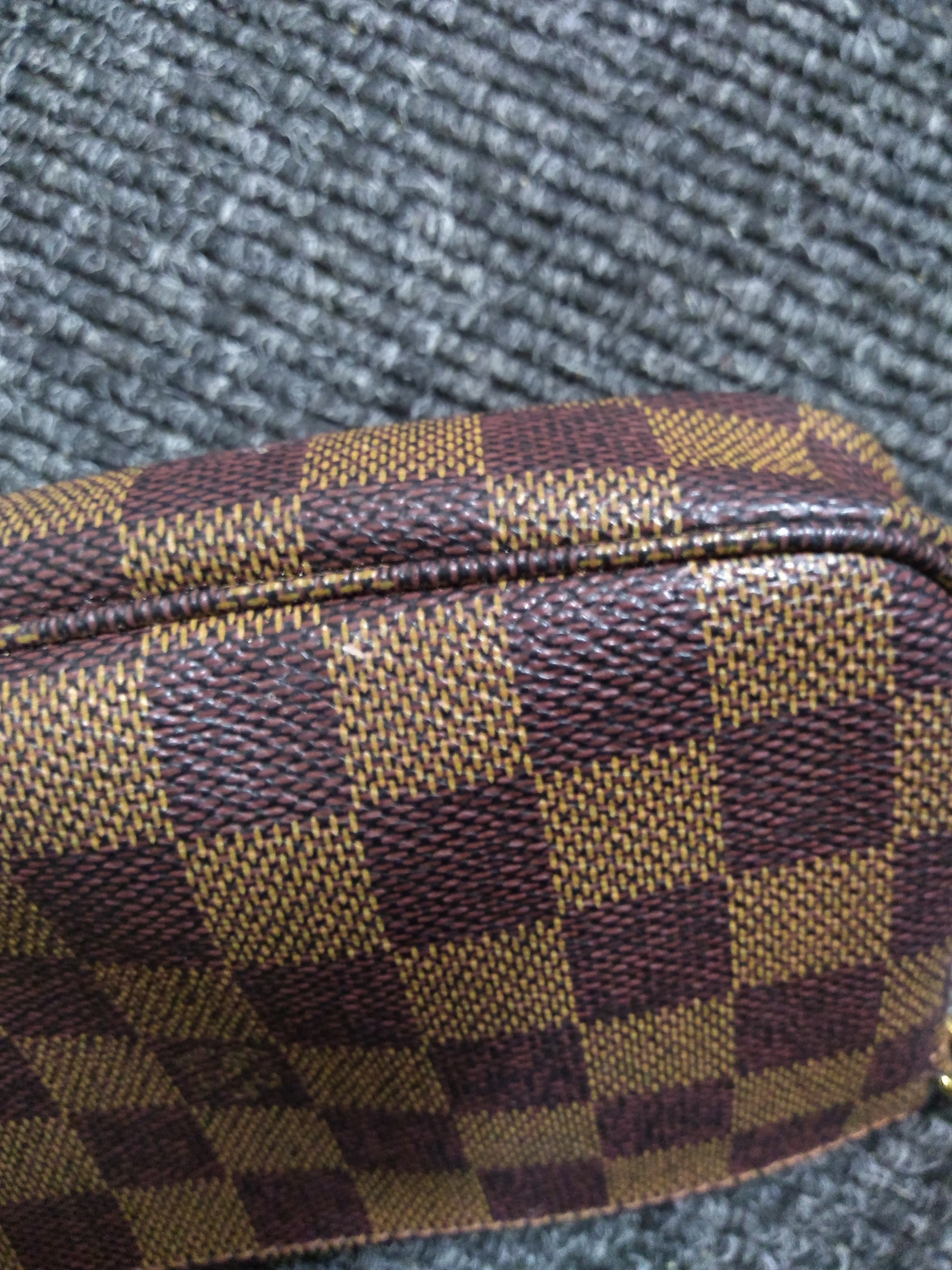 Sold at Auction: Louis Vuitton Damier Ebene Canvas Ribera Mini Handbag Date  Code: CA0024