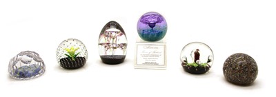 Lot 224 - Six Glass paperweights