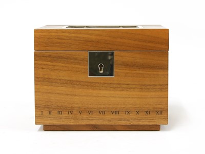 Lot 286 - A David Linley walnut table watch case