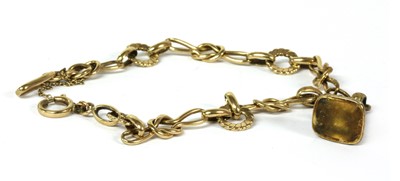 Lot 286 - A 9ct gold bracelet