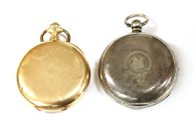 Lot 225 - A gold lever set hunter pocket watch