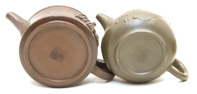 Lot 112 - A collection of four Yixing zisha teapots