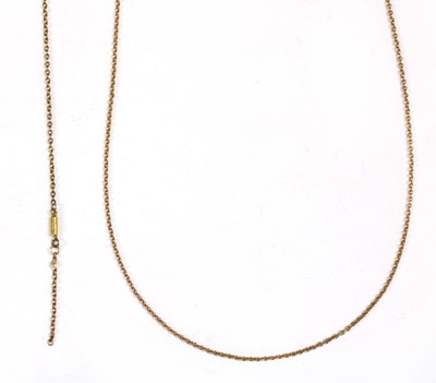 Lot 349 - Two gold trace link chains