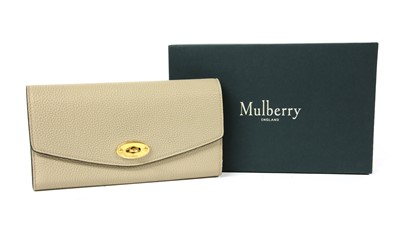 Lot 99 - A Mulberry 'Darley' light beige wallet